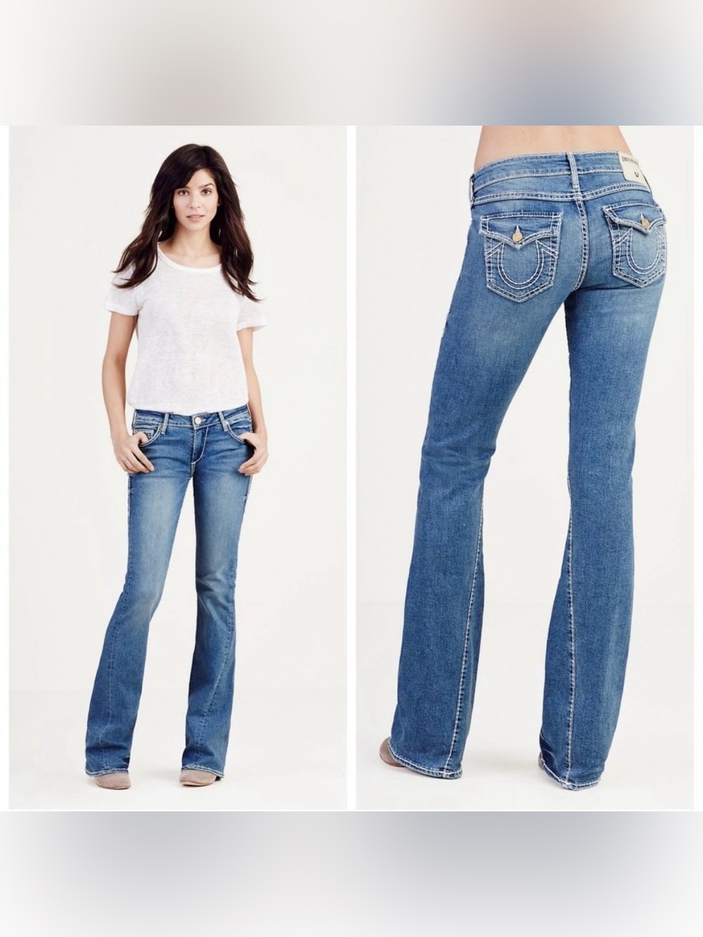 True Religion Joey Flared Mid Rise Jeans